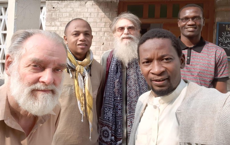 Fr Jim (centre), Michael Liston C.S.Sp. (far left) who is from Co. Limerick and who served in Pakistan for over 3 decades, and three current members of the Pakistan Group.