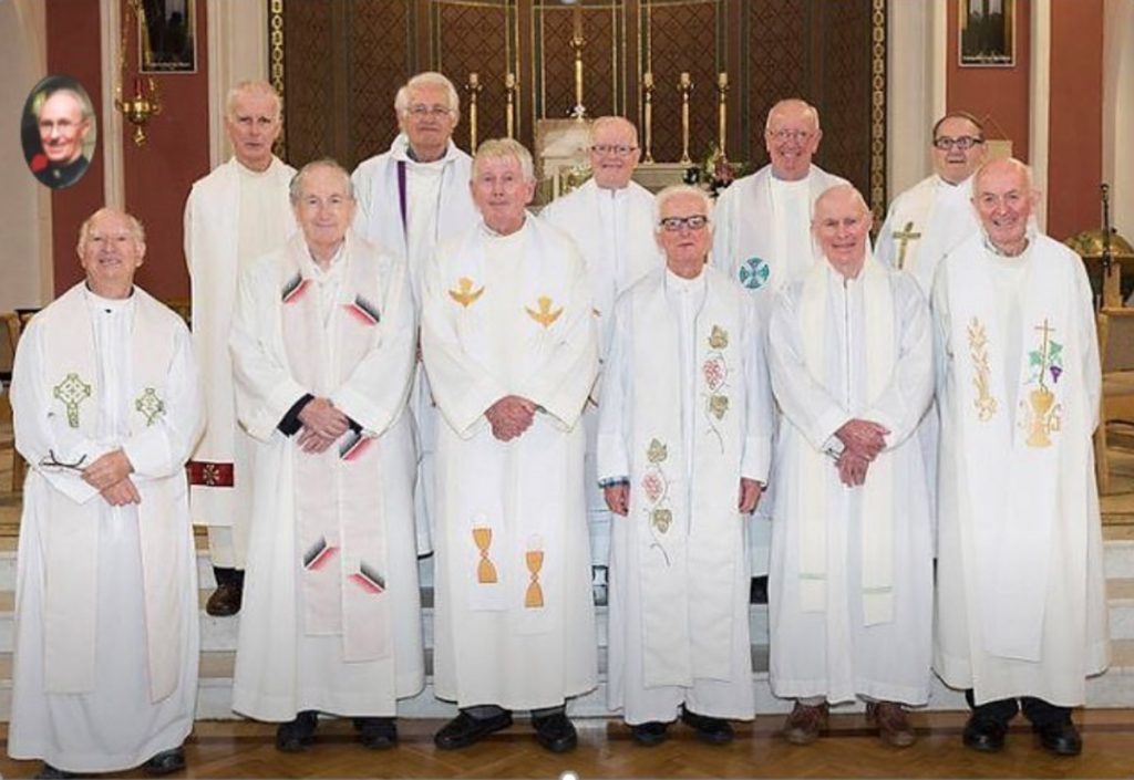 Fr Seán Hogan and his fellow Golden Jubilarians in 2017