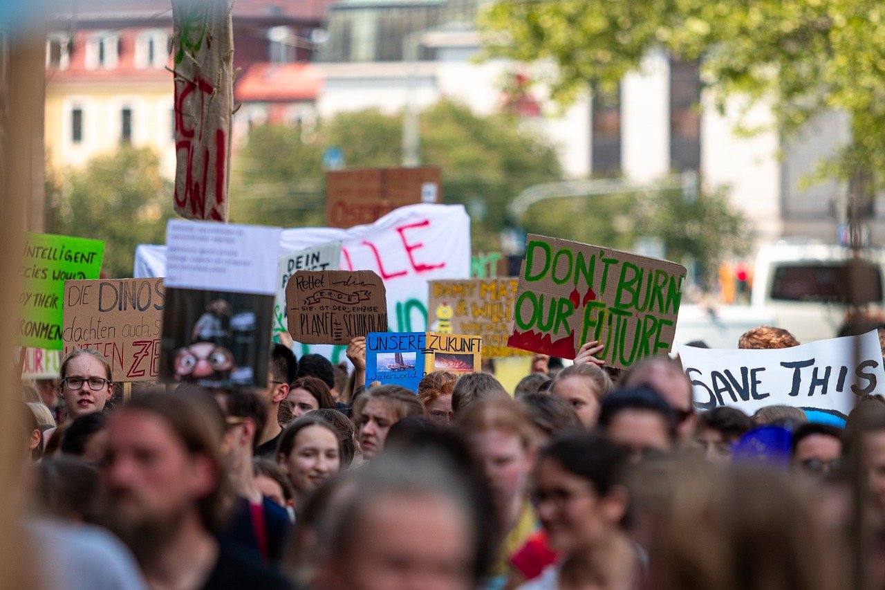 An environmental protest