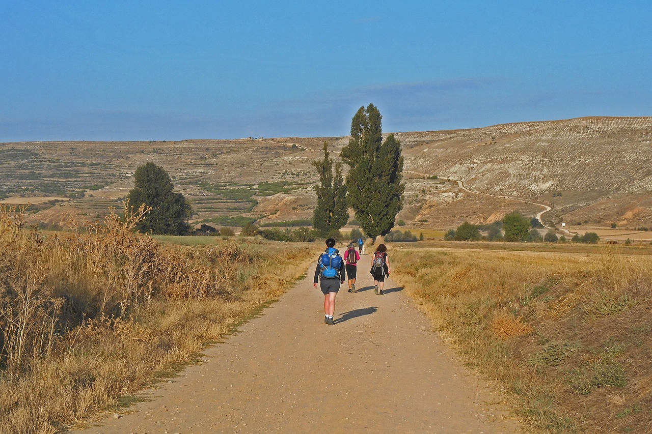 People on a Camino journey