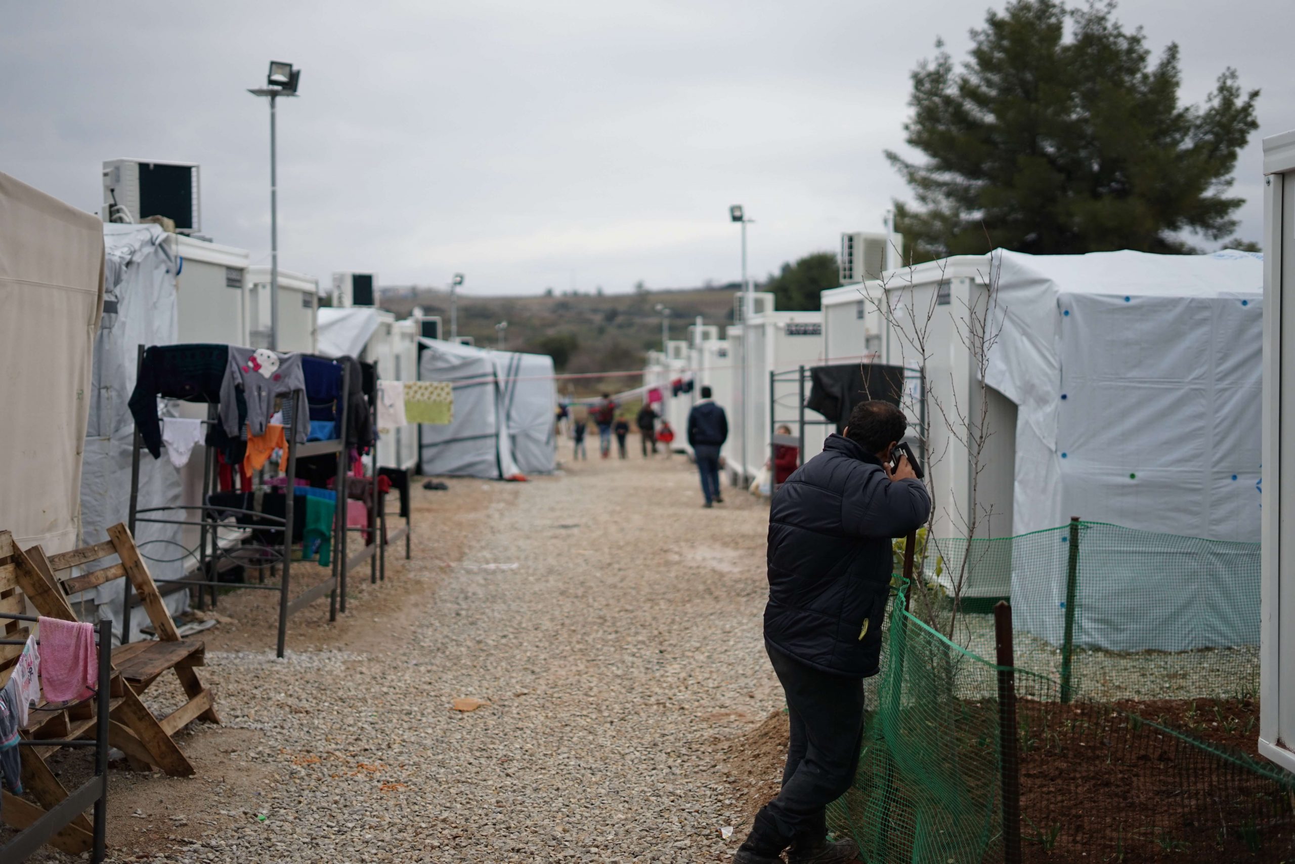 Syrian refugee camp in the outskirts of Athens. Free to use under the Unsplash License