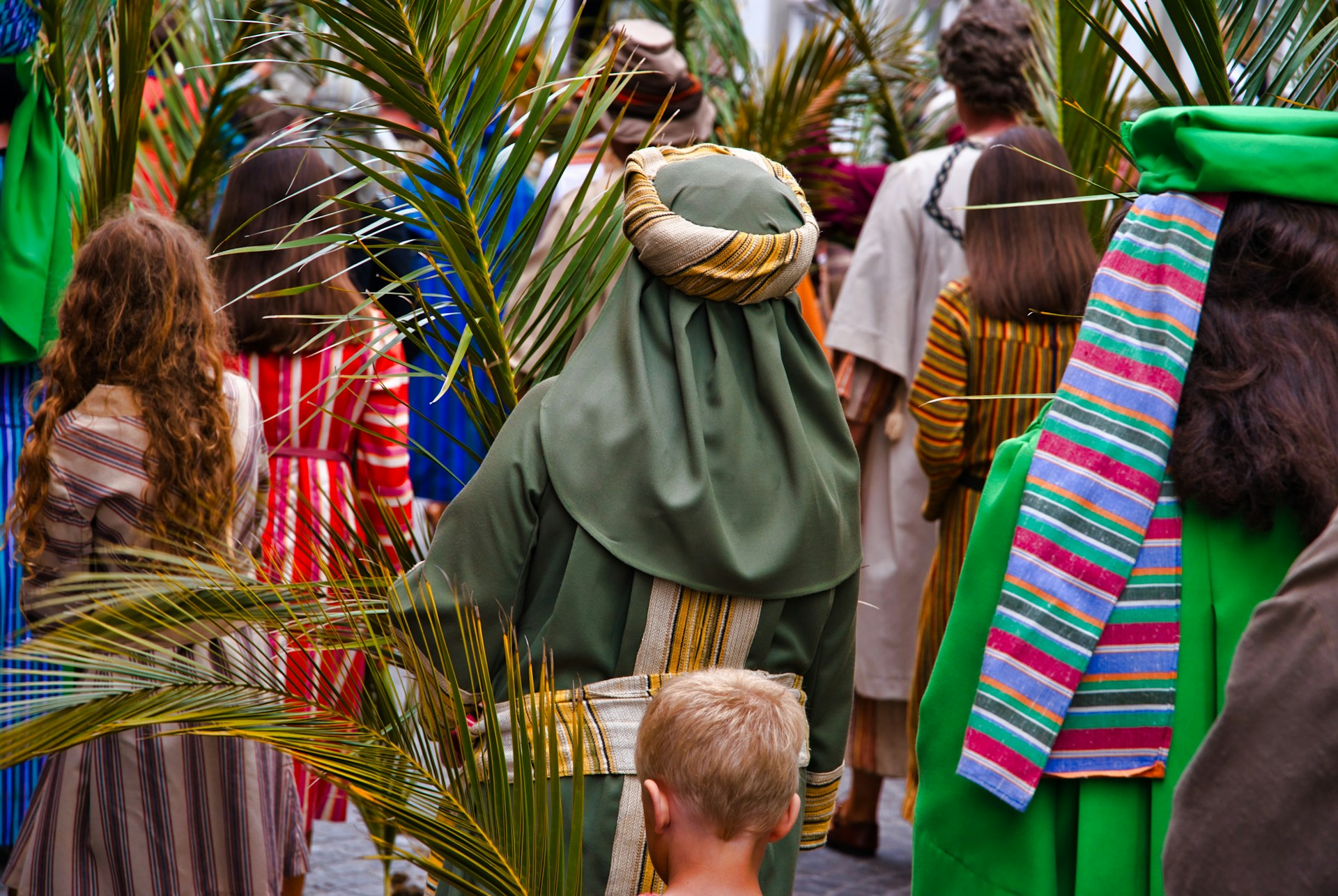 A Palm Sunday procession